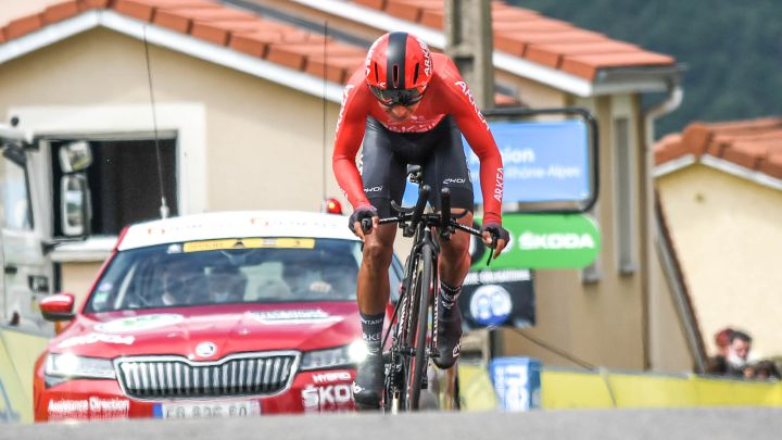 En la etapa 4 del Criterium del Dauphiné, correspondiente a una CRI de 16.4 kilómetros, Nairo Quintana y Miguel Ángel López cedieron tiempo en la general.
