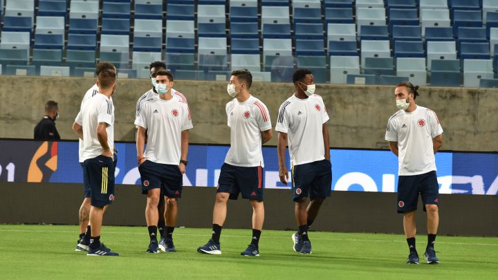 La Selección Colombia que venció a Ecuador en su debut en la Copa América llegó a Goianía para el compromiso ante la Selección de Venezuela.
