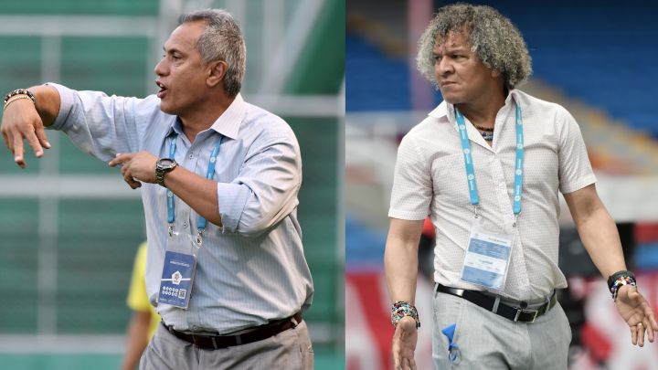 Hernán Torres, DT del Deportes Tolima y Alberto Gamero, entrenador de Millonarios se enfrentan en la final del FPC. Los dos DT's tienen estilos diferentes