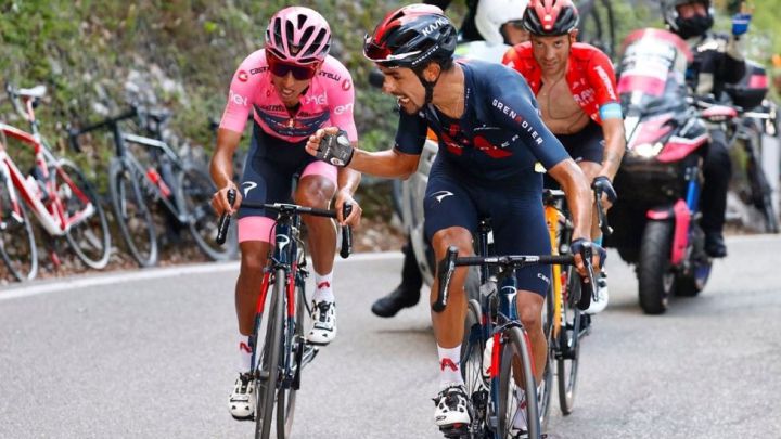Daniel Felipe Martínez fue premiado como el mejor gregario del Giro de Italia por el trabajo que hizo para su líder y campeón, Egan Arley Bernal