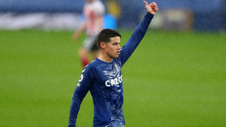 James Rodríguez, volante colombiano del Everton