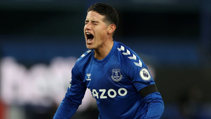 James Rodríguez, volante colombiano del Everton