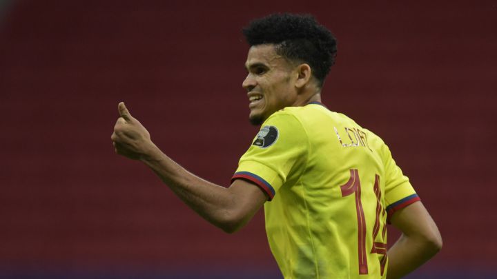 Luis Díaz, figura de la Selección Colombia vs. Argentina
