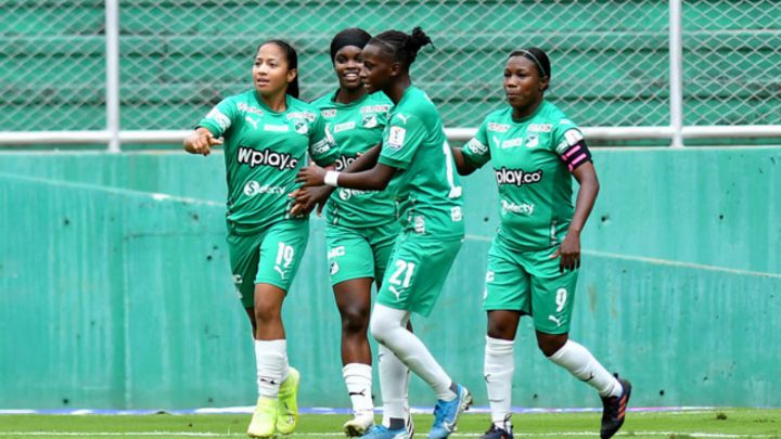 Jugadoras del Deportivo Cali en Liga Femenina