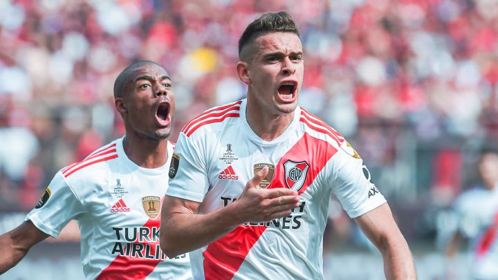 Rafael Santos Borré envió un mensaje de agradecimiento a River Plate.