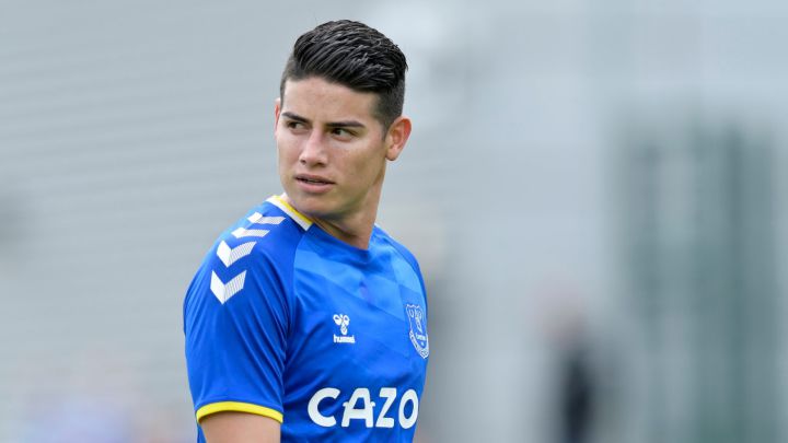 James Rodríguez, jugador de Everton