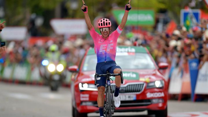 Sergio Higuita, el último colombiano en ganar etapa en la Vuelta a España.
