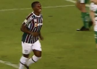 Jhon Arias se junta con Fred y hace su primer gol en Brasil