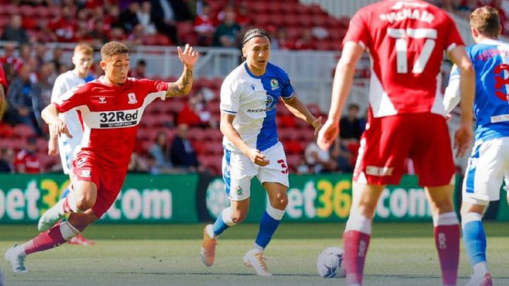 Ian Poveda tuvo un buen debut con el Blackburn Rovers. El colombo inglés dio una asistencia en el empate frente al Middlesbrough y el DT lo elogió.