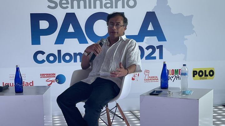 Primera manifestación de Gustavo Petro en Barranquilla consigue gran afluencia