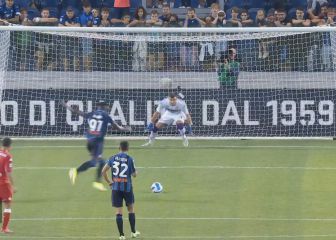 Así cobró el penalti Duván Zapata ante la Fiorentina