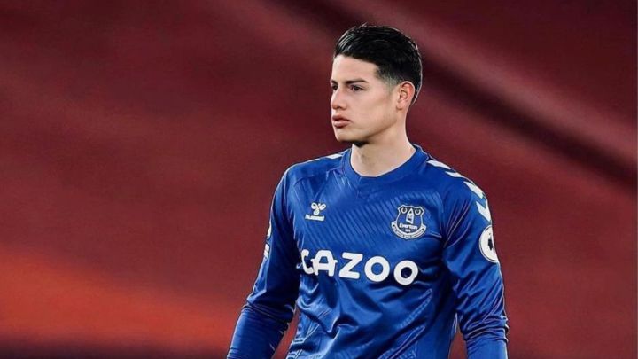 James Rodríguez, jugador de Everton