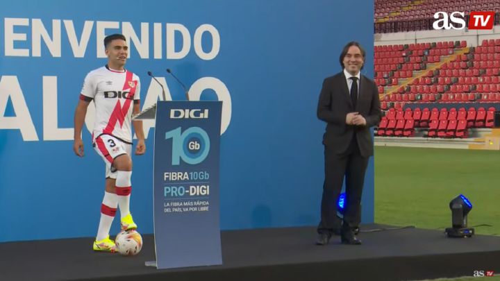 En vivo online de la Presentación oficial de Radamel Falcao García como nuevo jugador de Rayo Vallecano, que se realizará en el Estadio de Vallecas.