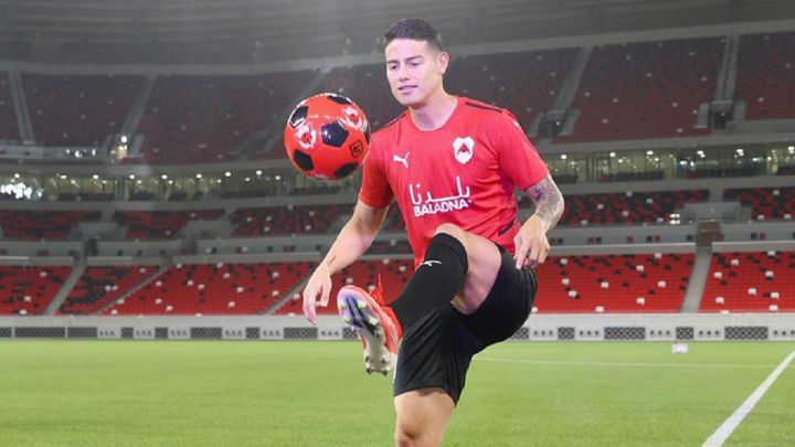 James Rodríguez, presentado en Qatar