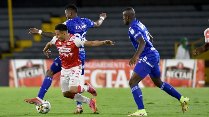 En vivo online Santa Fe - Millonarios, jornada 14 de la Liga BetPlay, que se jugará hoy domingo 17 de octubre desde las 6:05 p.m.