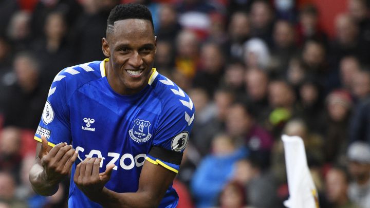 Yerry Mina, defensa colombiano del Everton