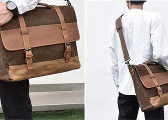 Así es uno de los bolsos para hombres top ventas de Amazon: vintage y manos libres
