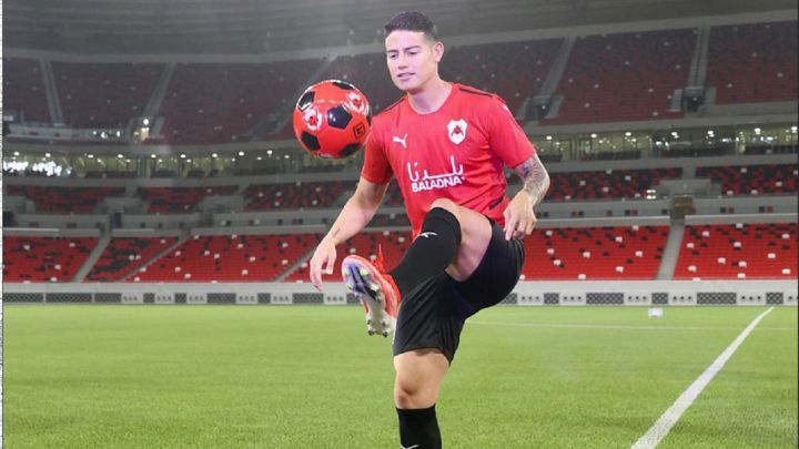 James Rodríguez, volante colombiano del Al Rayyan