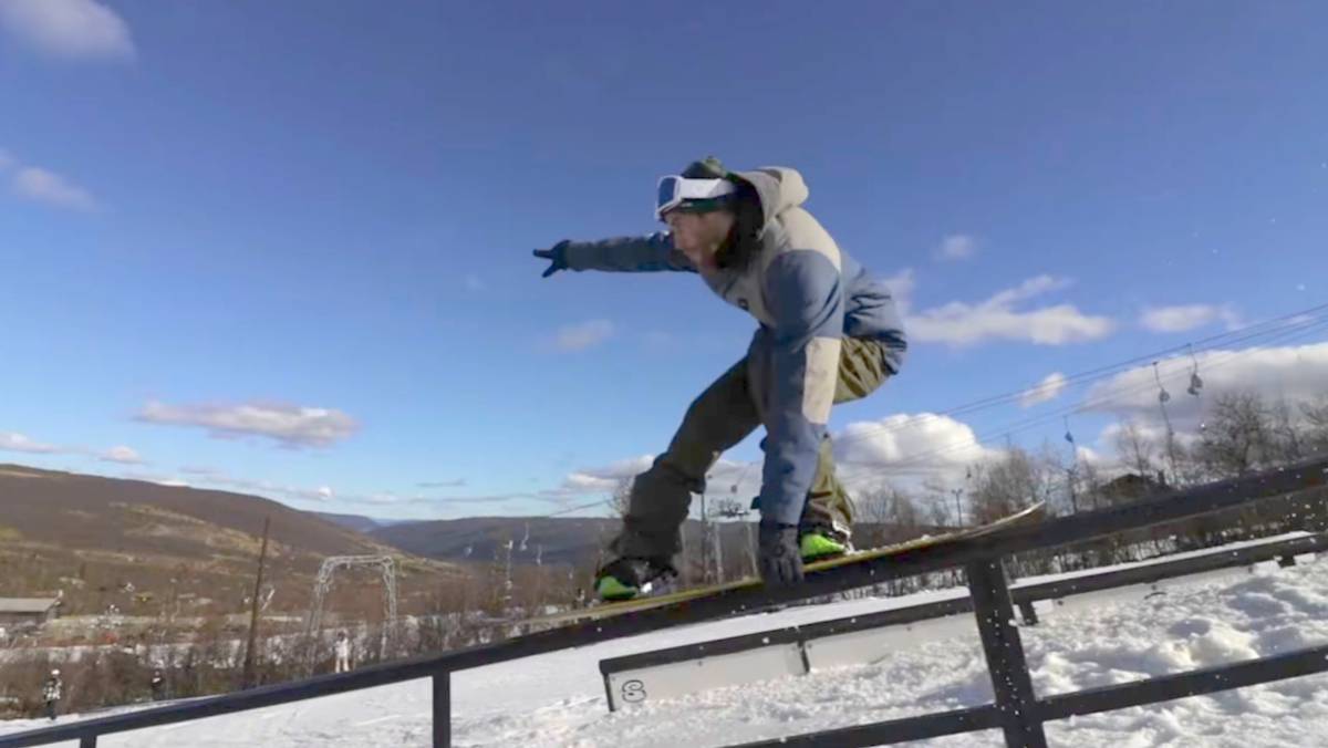 Stale Sandbech disfruta de la primera nieve de la temporada