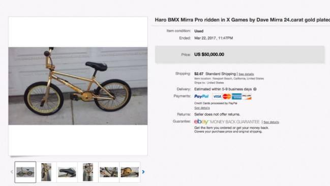 BMX oro Dave Mirra Ebay