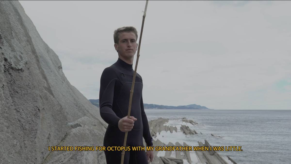 Imanol Yeregi, cazador de pulpos y surfista