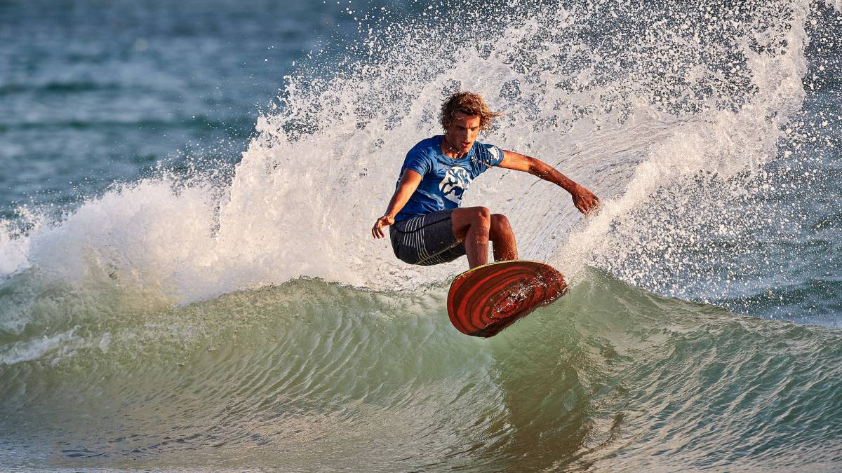 Jesús González, Skimboard en Faro de Trafalgar