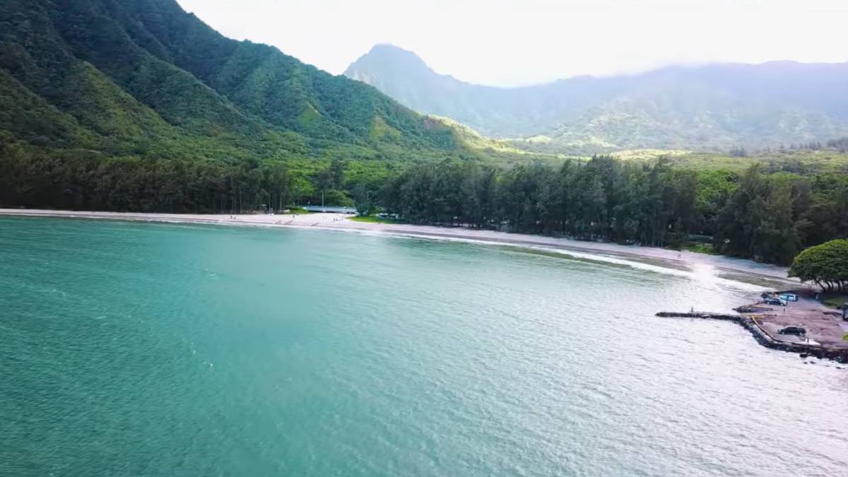 Oahu (Hawái) desde el aire