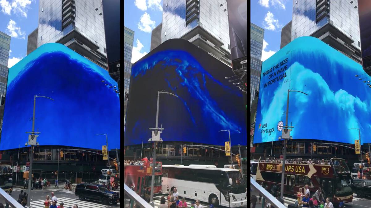 nazare times square surf rodrigo koxa ola gigante mas grande jamas surfeada portugal campaña