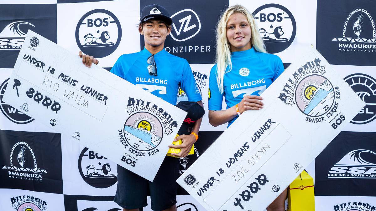rio waida zoe steyn billabong junior series 2018 surf premios wsl