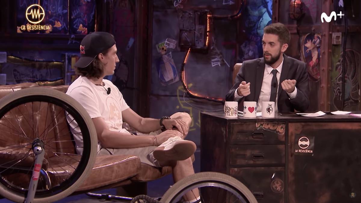 viki gomez rider bmx flatland entrevista david broncano la resistencia movistar plus