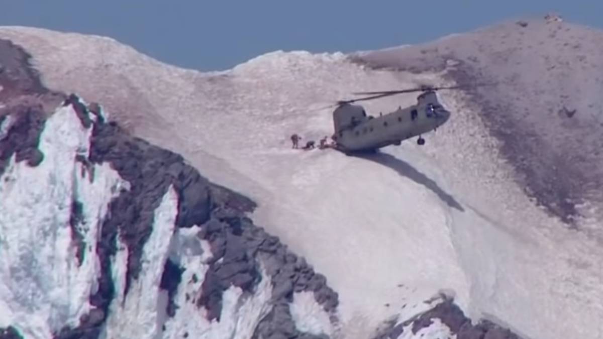 helicoptero rescate mt hood oregon estados unidos hombre suicidio