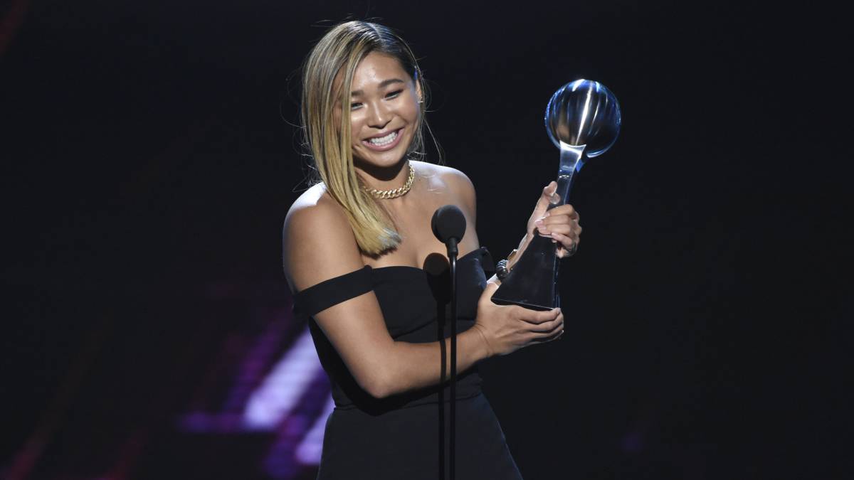 La snowboarder Chloe Kim, premio ESPY a la mejor atleta mundial del año