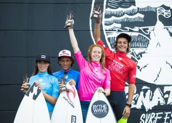 Iara Dominguez y Diego Suarez, subcampeones del Junior Pro Sopela