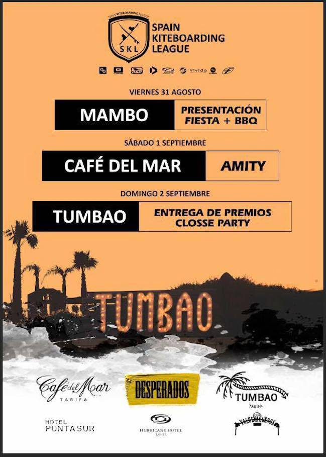 cartel fiesta skl spain kiteboarding league tarifa cadiz
