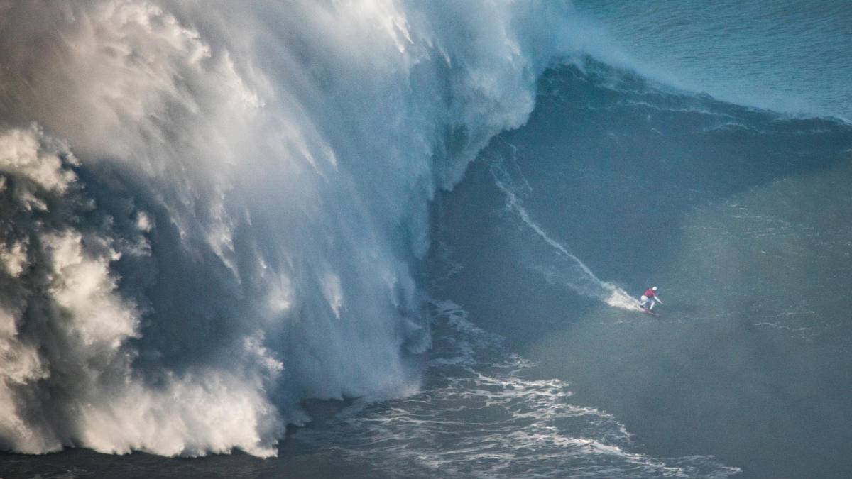 maya gabeira record mundo ola mas grande jamas surfeada mujer enero 2018 nazare portugal 20 metros