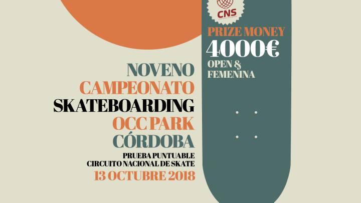 Cartel 9º Campeonato OCC Park Skate Córdoba