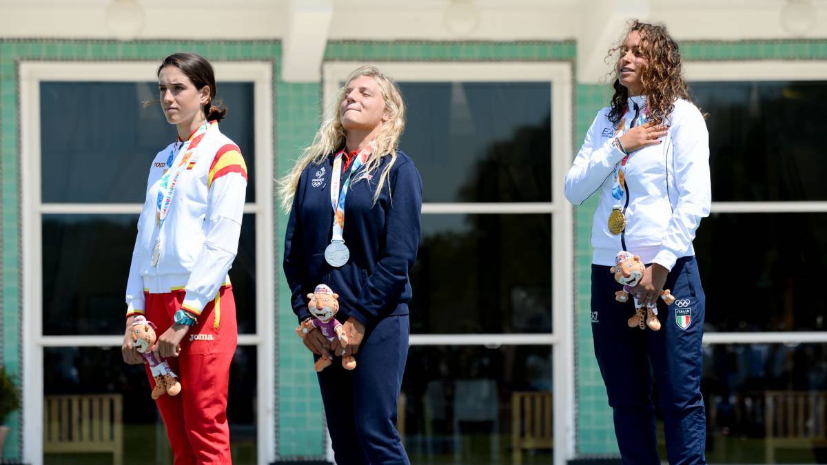 nina font podio kite ttr femenino youth olympics buenos aires 2018