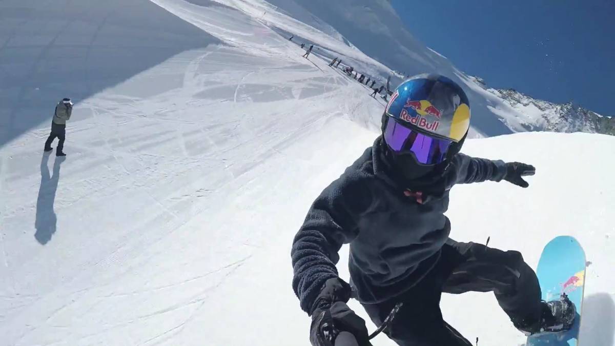 queralt castellet halfpipe saas fee suiza snowboard freestyle
