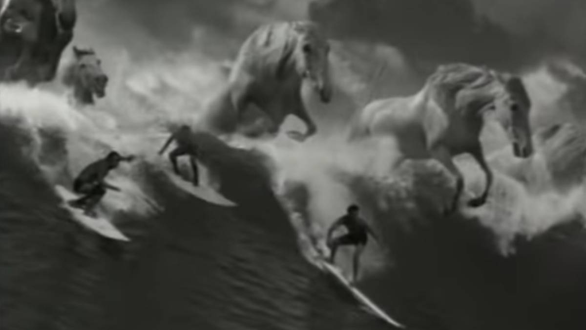 surf cerveza caballos hawai guinness anuncio