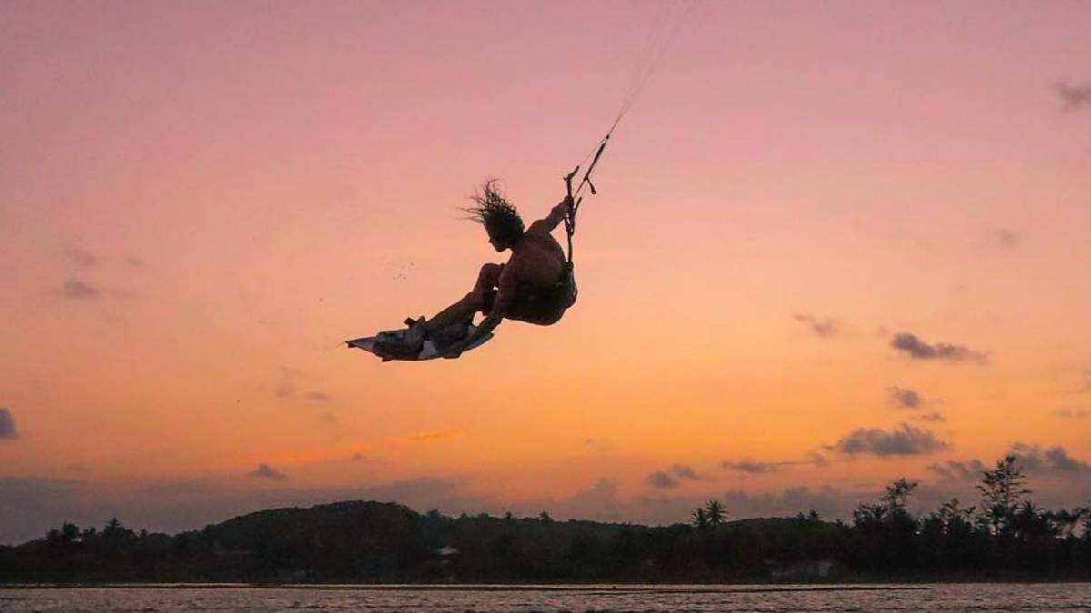 Liam Whaley, Instagram kite puesta sol kitesurf