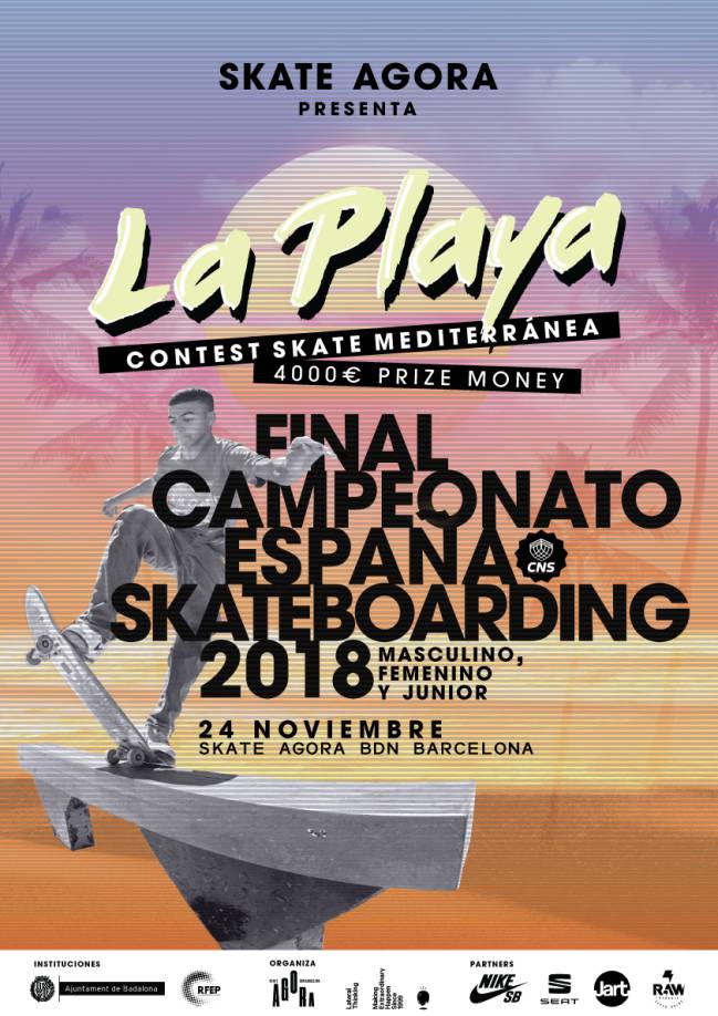 La Playa Contest Skate Mediterránea - Final Campeonato España Street Skateboarding skate agora