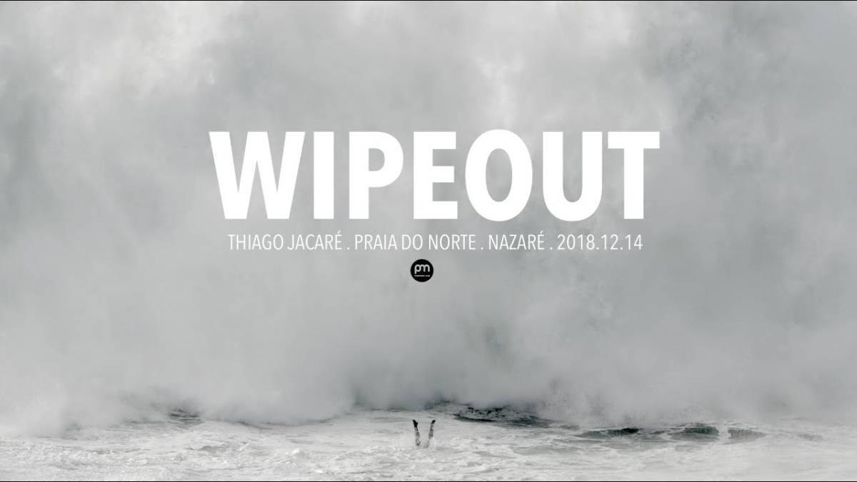 wipeout thiago jacare nazare surf olas grandes portugal praia norte pedro miranda video rescate jet ski sebastian steudtner