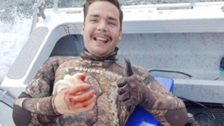 kevin lloyz nueva zelanda ataque tiburón buzo pesca submarina marrajo comun mako