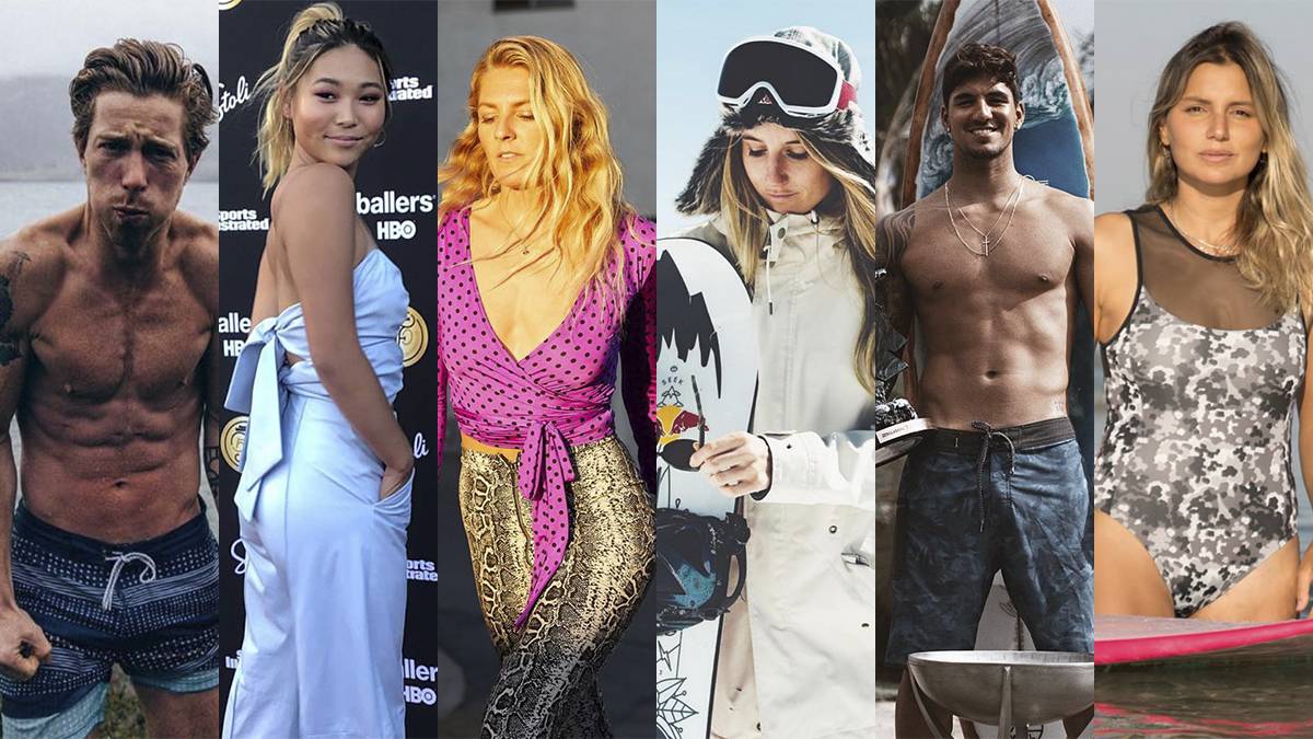Mejor deportista de acción: Shaun White, Chloe Kim, Stephanie Gilmore, Anna Gasser, Gabriel Medina, Maya Gabeira laureus 2019