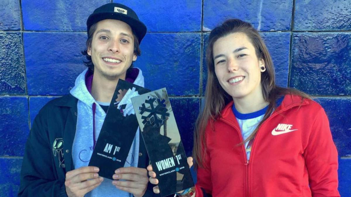 xavi eguino mery muñoz winterclash 2019 inline trofeos riders españoles