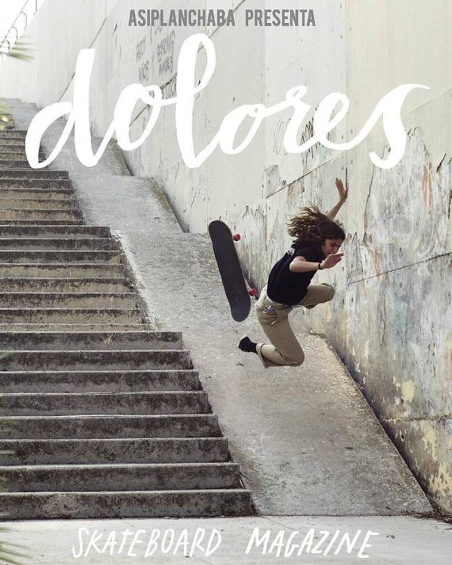 portada primer numero revista especializada patin femenino dolores skateboard magazine