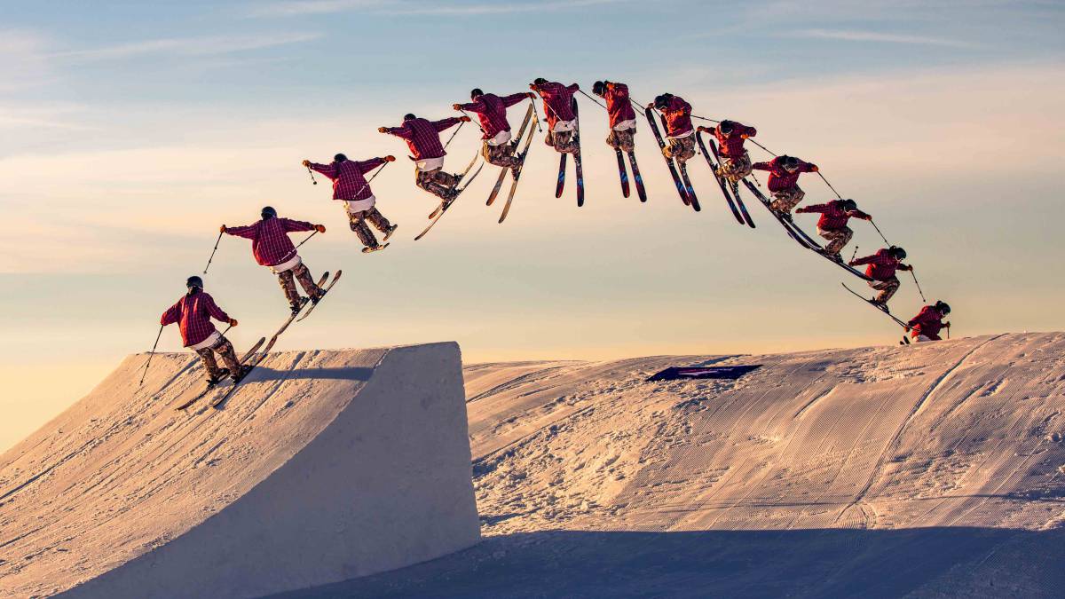 alex escribano freeskier freeski saltando saltos snowpark sulayr sierra nevada