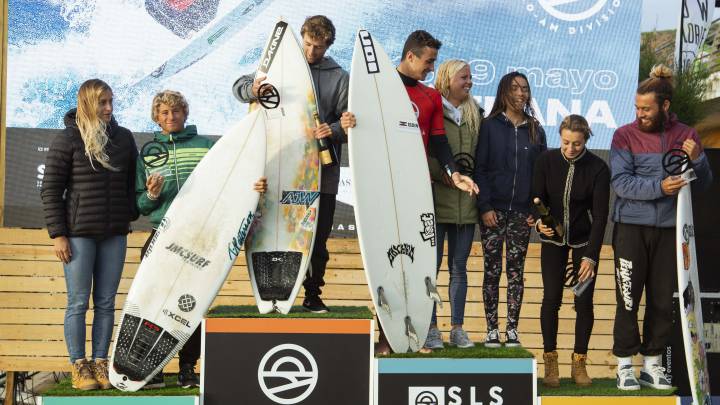 superliga siroko 2019 surf sopelana podio ganadores vicente romero eveline hooft
