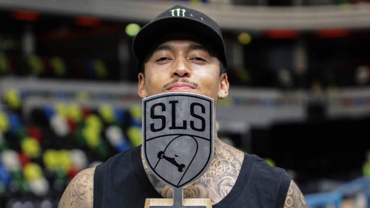 nyjah huston skater trofeo primer clasificado londres street league skateboarding sls