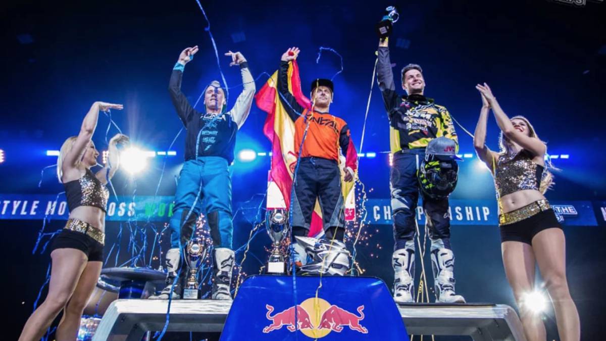 maikel melero podio night of the jumps notj zurich suiza campeonato mundo fmx
